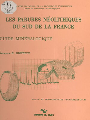 cover image of Les parures néolithiques du sud de la France